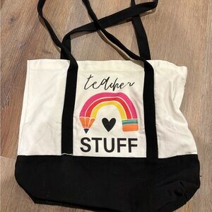 Teacher Stuff Canvas Tote Bag